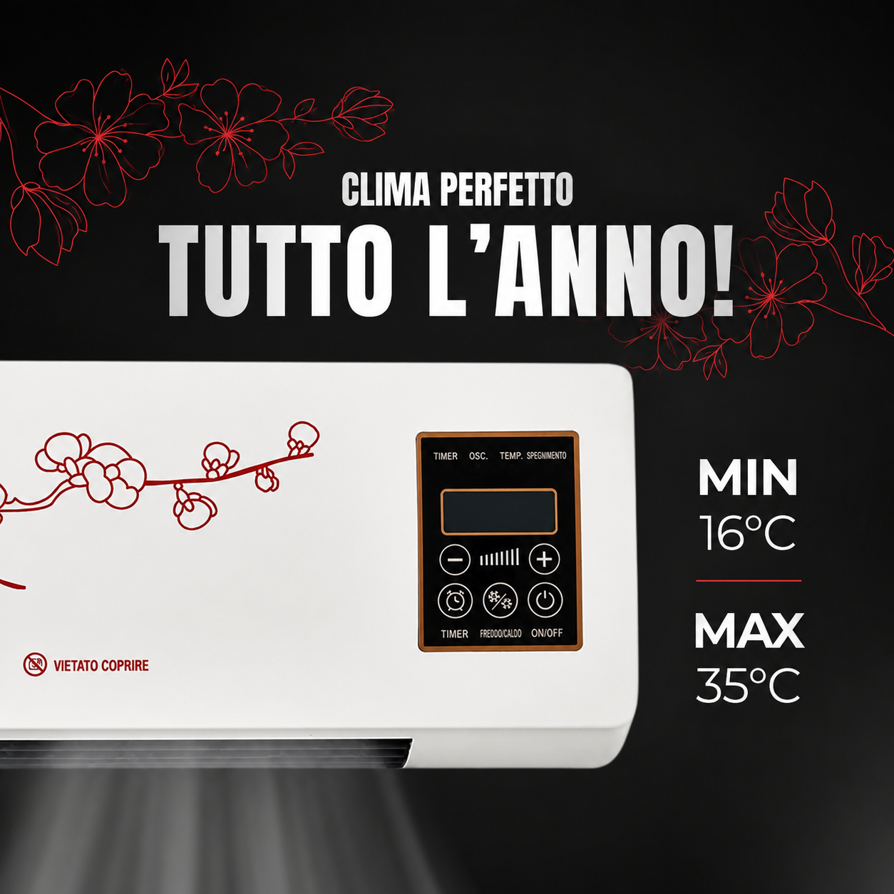 Mini Condizionatore Portatile 2 in 1 Caldo e Freddo [ULTRAPOTENTE]